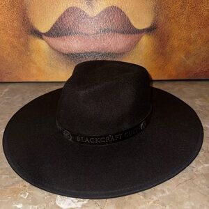 Blackcraft Cult Wide-Brim Fedora Hat - Black